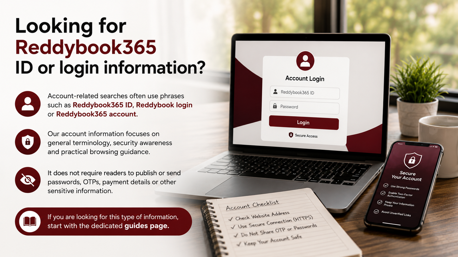 Reddybook365 account and information resource